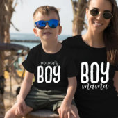 Mama's jongen Mama's zoon Matching Tri-Blend Shirt