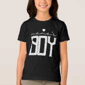 Mama's jongen Mama's zoon Matching Tri-Blend Shirt (Voorkant)