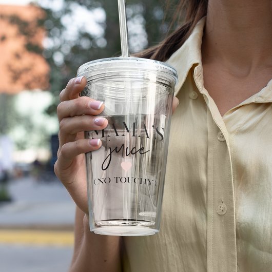 Mama's Juice Funny Quote | Beste mama Gift Acryl Drinkbeker