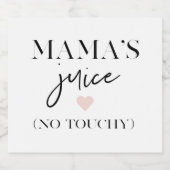 Mama's Juice Funny Quote | Beste mama Gift Bier Etiket (Enkel label)