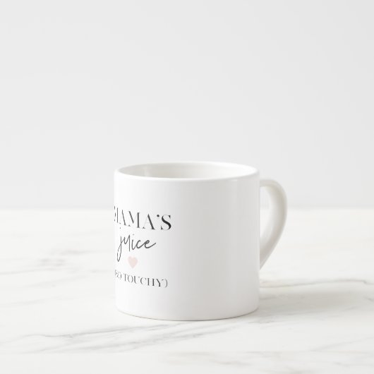 Mama's Juice Funny Quote | Beste mama Gift Espresso Kop (Voorkant rechts)