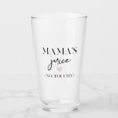 Mama's Juice Funny Quote | Beste mama Gift Glas (Voorkant)