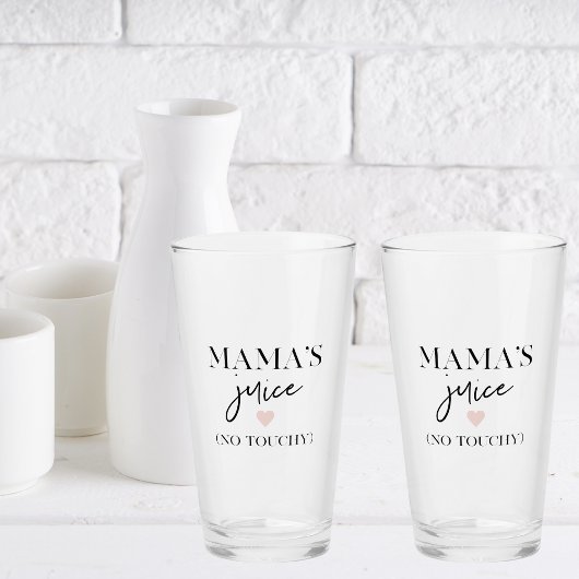 Mama's Juice Funny Quote | Beste mama Gift Glas