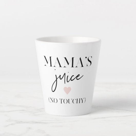 Mama's Juice Funny Quote | Beste mama Gift Latte Mok (Voorkant)