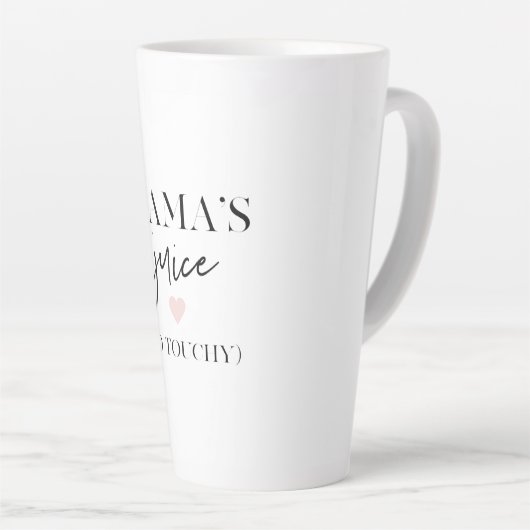 Mama's Juice Funny Quote | Beste mama Gift Latte Mok (Rechterhoek)