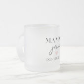 Mama's Juice Funny Quote | Beste mama Gift Matglas Koffiemok (Voorkant links)