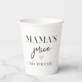 Mama's Juice Funny Quote | Beste mama Gift Papieren Bekers (Achterkant)