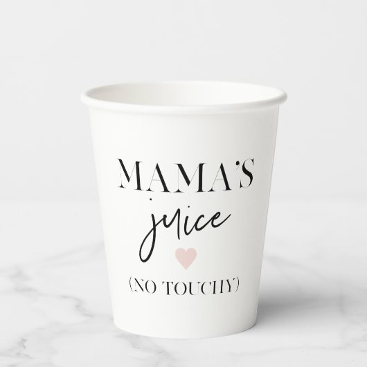 Mama's Juice Funny Quote | Beste mama Gift Papieren Bekers (Achterkant)