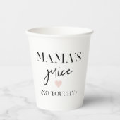 Mama's Juice Funny Quote | Beste mama Gift Papieren Bekers (Voorkant)