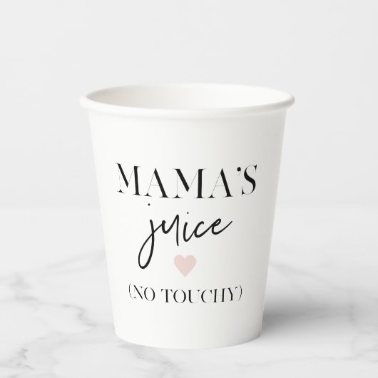 Mama's Juice Funny Quote | Beste mama Gift Papieren Bekers (Voorkant)
