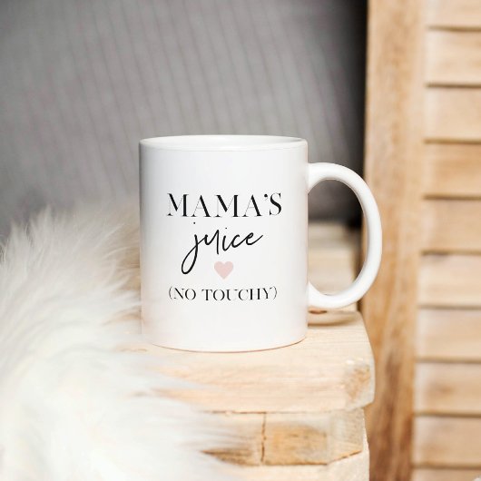 Mama's Juice Funny Quote | Beste mama Gift Tweekleurige Koffiemok