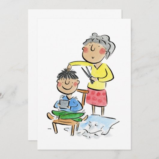 Mama's kapsel kaart (Voorkant / Achterkant)