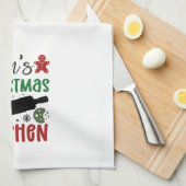 Mama's Kerst Keuken Vakantie Decor Theedoek (Quarter Fold)