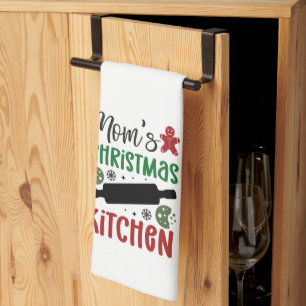Mama's Kerst Keuken Vakantie Decor Theedoek