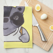 Mama's Kitchen Cute Cartoon Raccoon Theedoek (Quarter Fold)