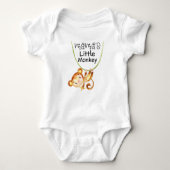 Mama's kleine aap baby kleding, thuiskomen romper (Voorkant)