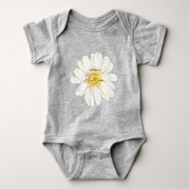 Mama's Kleine Bloem Cute Daisy Grijs Romper