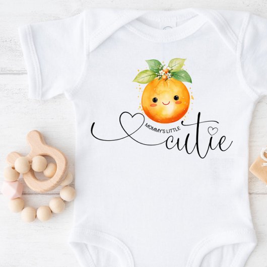 Mama's Kleine Cutie Citrus Sinaasappel Romper