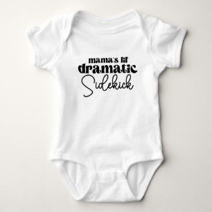 Mama's kleine dramatische sidekick baby bodypakje romper