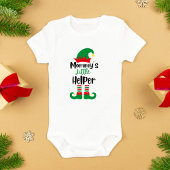 Mama's kleine helper kerst elf romper