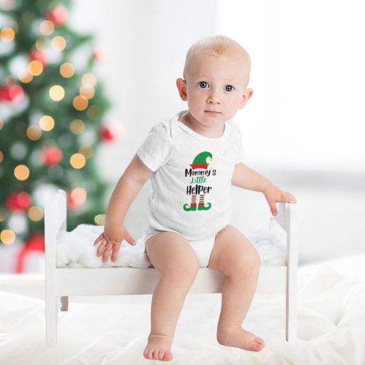 Mama's kleine helper kerst elf romper