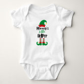 Mama's kleine helper kerst elf romper (Voorkant)