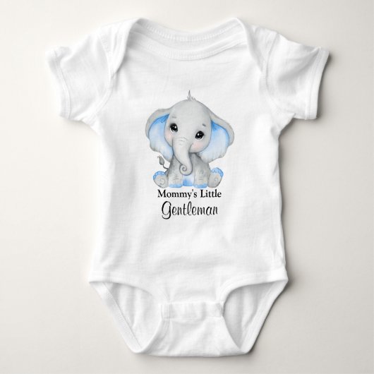 Mama's kleine meneer Schattigee olifant Romper (Voorkant)