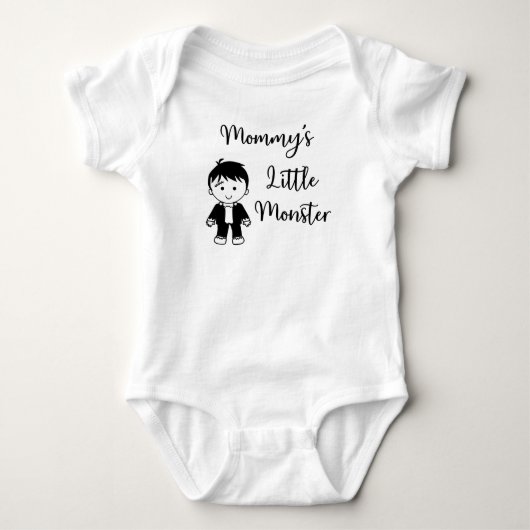Mama's Kleine Monster (Design #2) Romper (Voorkant)