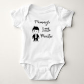 Mama's kleine monster (ontwerp #2) romper (Voorkant)