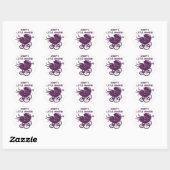 Mama's kleine monster. ronde sticker (Vel)