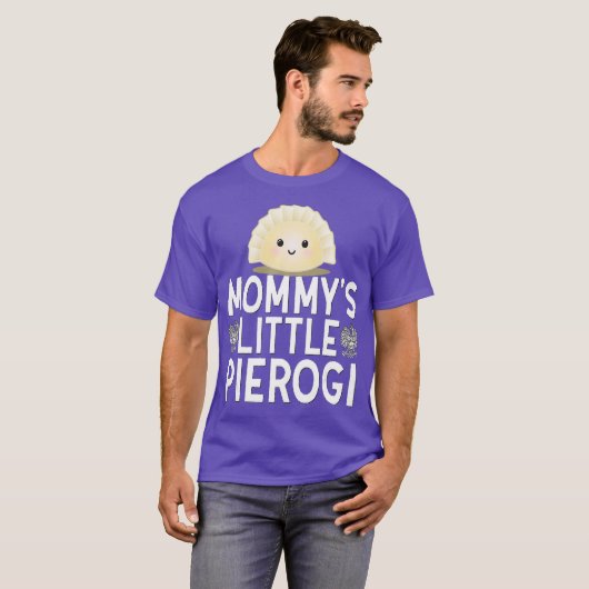 mama's kleine pierogi Kinder poolse pride polen T-shirt (Voorkant volledig)