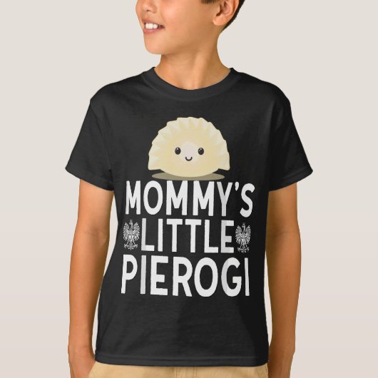 mama's kleine pierogi Schattige pools eten dyngus  T-shirt (Voorkant)