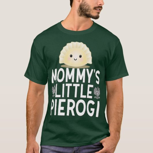 mama's kleine pierogi Schattigee Kinder poolse voe T-shirt (Voorkant)