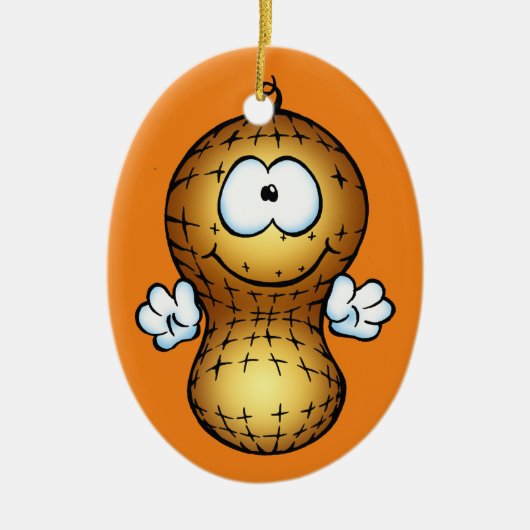 Mama's kleine pinda keramisch ornament (Voorkant)