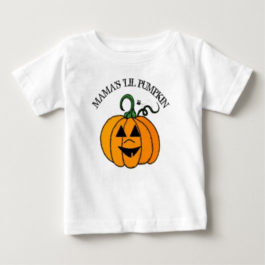 Mama's kleine pompoen Halloween Shirt (Voorkant)