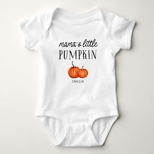 Mama's kleine pompoen Herfst Romper (Voorkant)