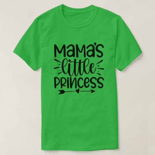 Mama's kleine prinses01 t-shirt (Design voorkant)