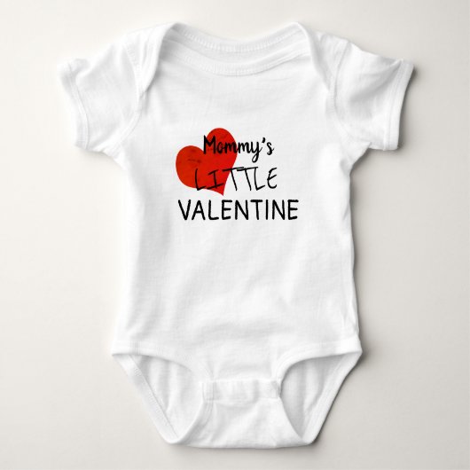 Mama's kleine Valentijn Babyjongens Valentijnsdag Romper (Voorkant)