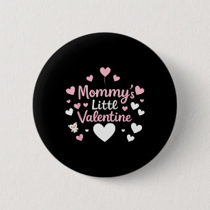 Mama's Kleine Valentijn Familie Knuffel Valentijns Ronde Button 5,7 Cm