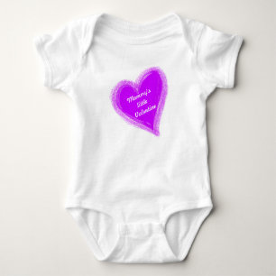 Mama's kleine Valentijn Paarse hart Romper