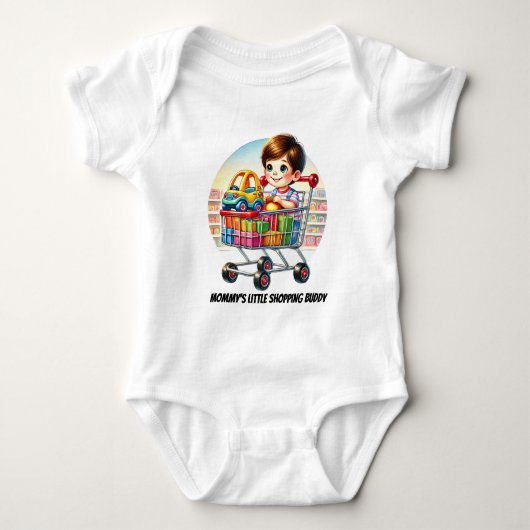 Mama's kleine winkellichaam aanpasbaar romper (Voorkant)