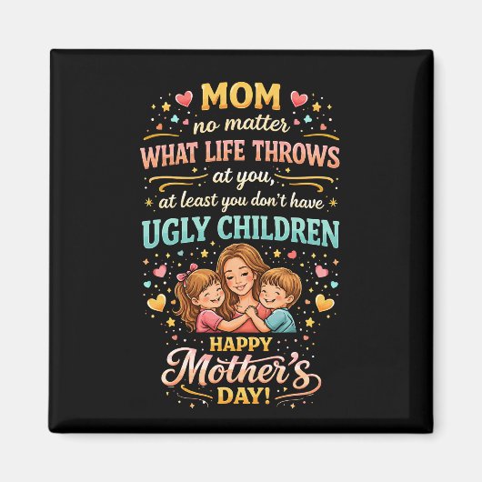 Mama's lachende liefde magneet (Voorkant)