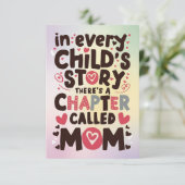 "Mama's Licht" moederdag wenskaarten Bedankkaart (Staand voorkant)