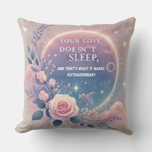 Mama's Liefde AI-kunst Kussen (Voorkant)