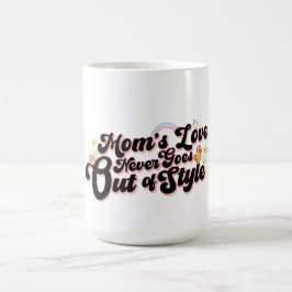 Mama's Liefde Gaat Nooit Uit de Mode Cute Retro Koffiemok