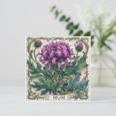 Mama's liefdesbrieven: speciale momenten feestdagenkaart (Staand voorkant)