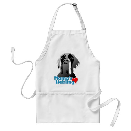 Mama's lievelings Dogge Standaard Schort (Voorkant)