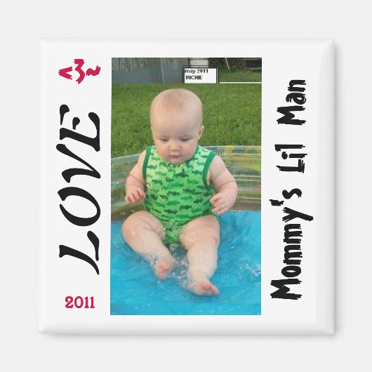 MAMA'S LIL MAN MAGNEETMONSTER MAGNEET (Voorkant)
