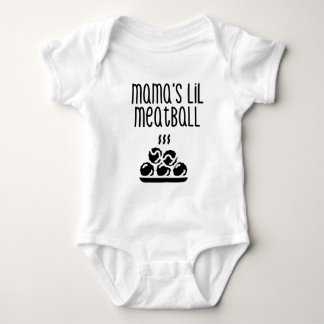 Mama's Lil Meatball Baby shirt en Bodysuit