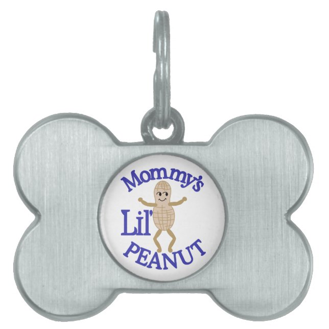 Mama's Lil' Peanut Huisdieren Naamplaatje (voorkant)